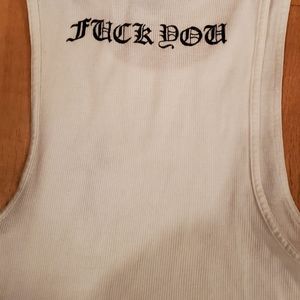 Chrome Hearts White Logo and F**k You tank